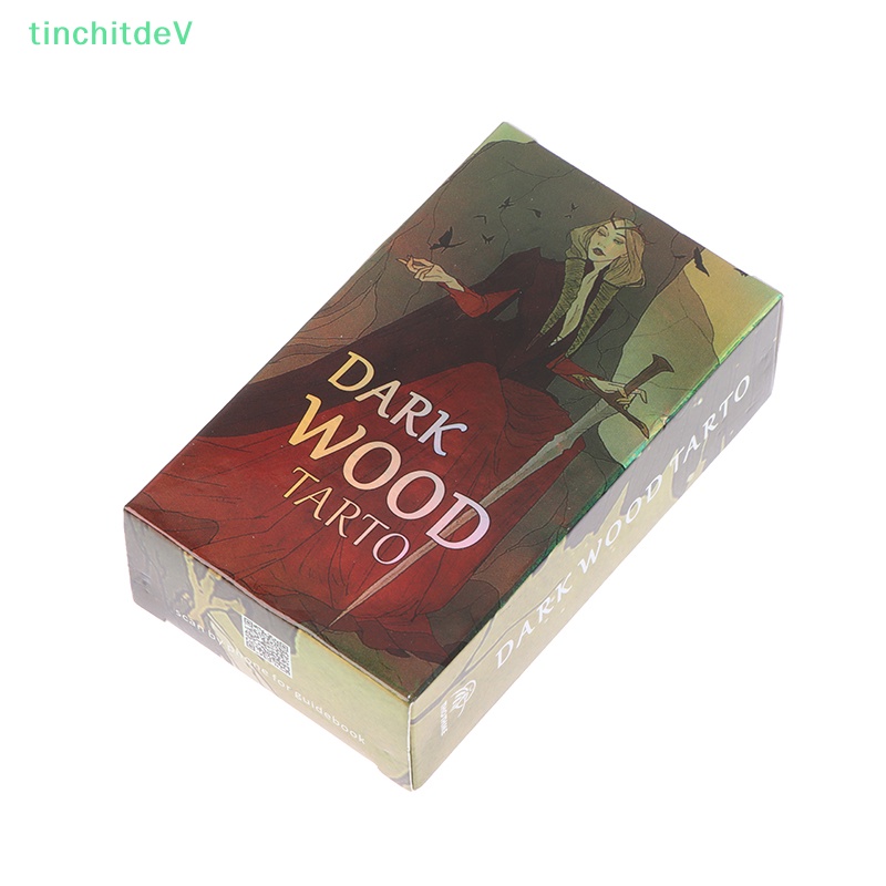 Bộ Bài Tarot Bằng Gỗ Màu Tối Giải Trí Cho Gia Đình