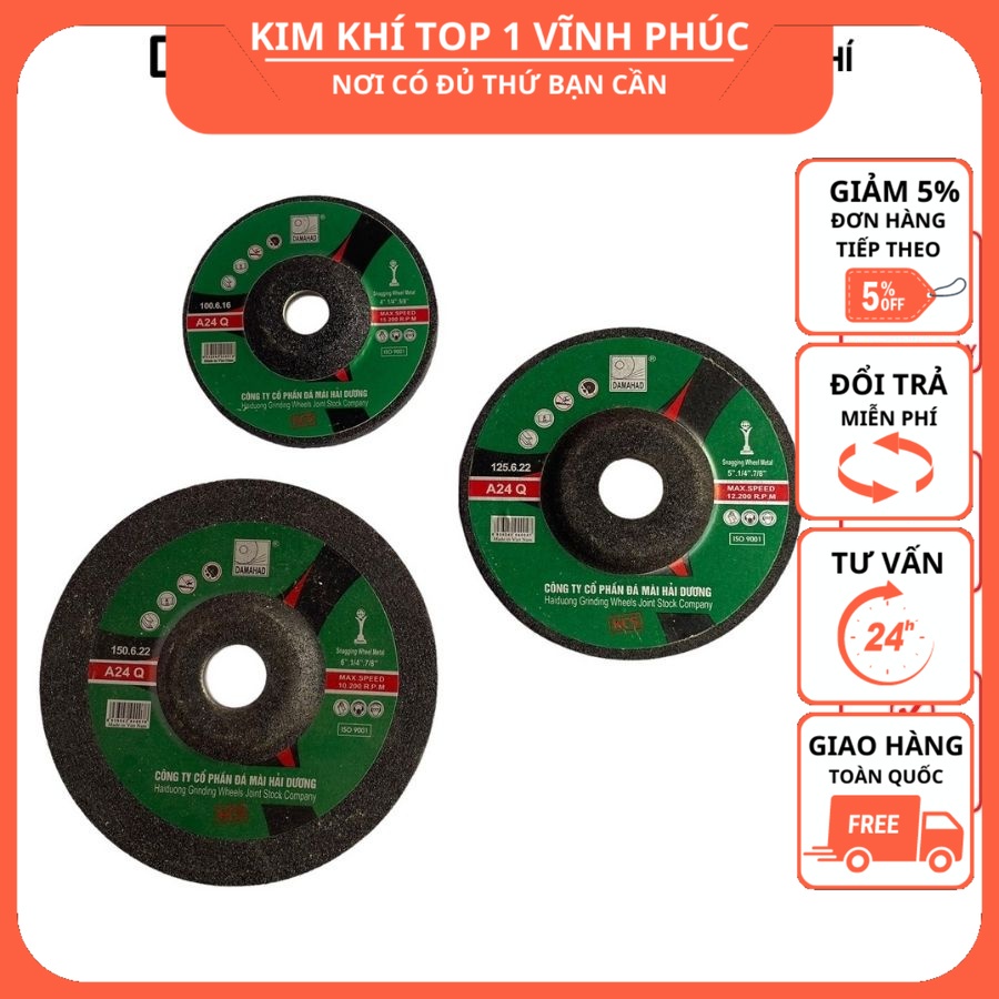 Đá cắt sắt Hải Dương, đá mài các cỡ