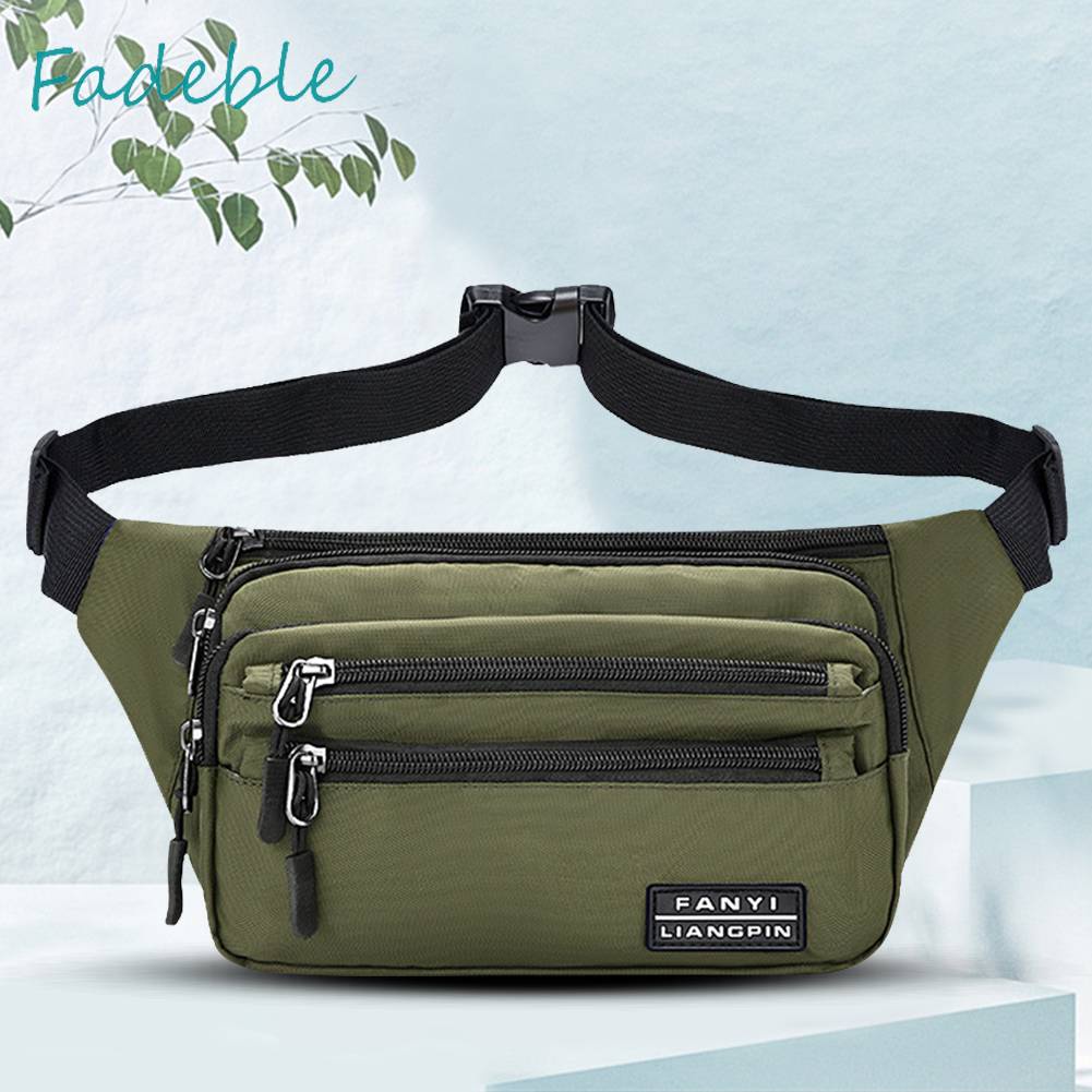 Túi Đeo Chéo Ngực Bằng Da PU 400D Chống Văng Nước Tiện Dụng Mang Theo Du Lịch