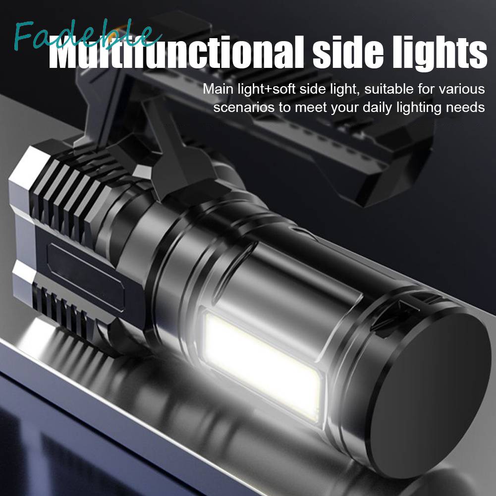 Đèn Pin Cầm Tay Chống Nước IPX4 Có Thể Sạc Lại Bằng Cổng USB