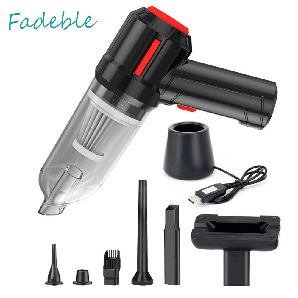 Máy Hút Bụi Mini Sạc USB 1.5Kpa Cho Xe Hơi