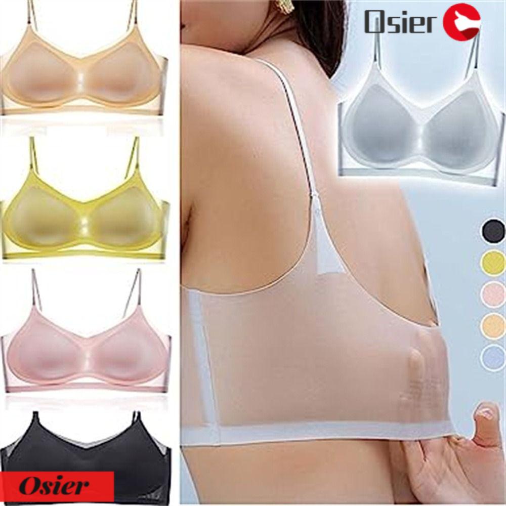 OSIER1 Áo Lót Nâng Ngực Bằng Lụa Mát Siêu Mỏng Thoáng Khí Thời Trang Mùa Hè Quyến Rũ Cho Nữ