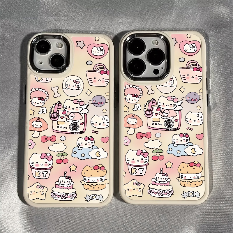 Ốp Điện Thoại Silicone TPU Mềm Phối Nút Kim Loại Vuông Chống Sốc Cho IPhone 14 13 12 11 Pro Max XS X XR 8 + 7 Plus