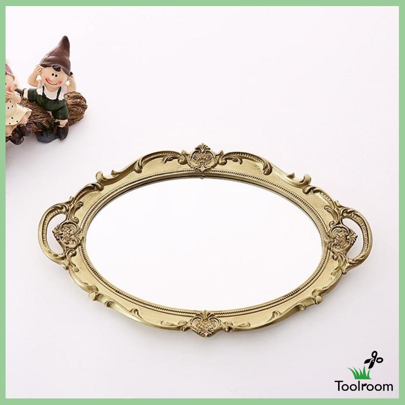 Khay Đựng Nước Hoa / Nước Hoa Tráng Gương Phong Cách Vanity Cổ Điển Dùng Trang Trí Phòng Tắm / Tiệc Cưới