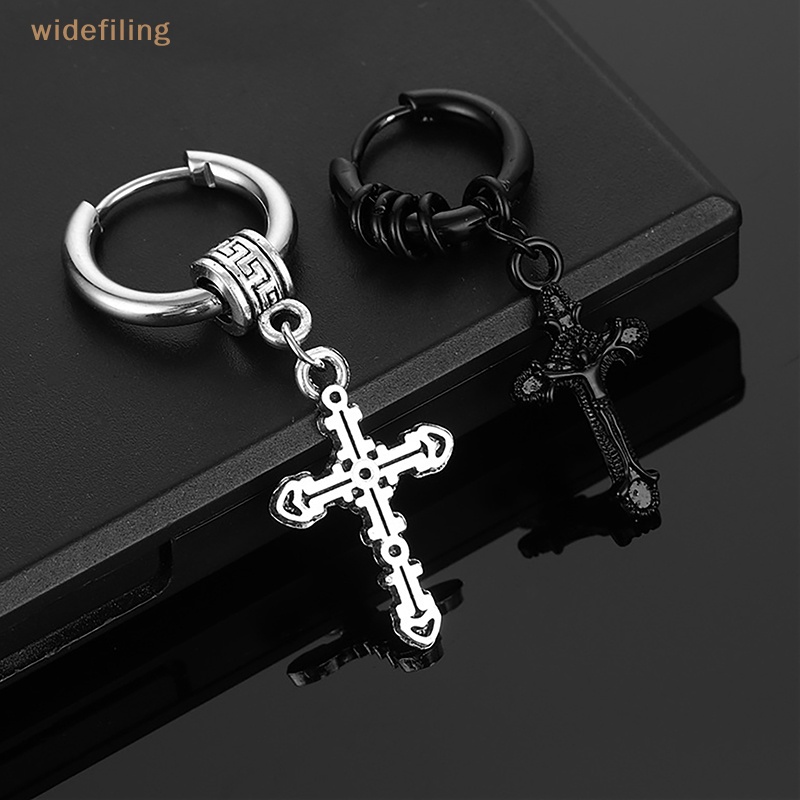 1 Khuyên Tai Tròn Bằng Thép Không Gỉ Phong Cách Punk Thời Trang