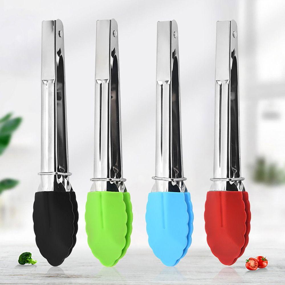 YNATURAL Kẹp Gắp Thức Ăn Bằng Silicone Tay Cầm Inox 7-inch Tiện Dụng Cho Nhà Bếp