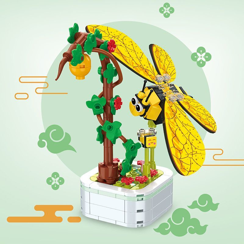 Bộ Đồ Chơi Lắp Ráp Mô Hình Lego Hình Hoa Bướm Bọ Rùa Dành Cho Bé Trai Gái