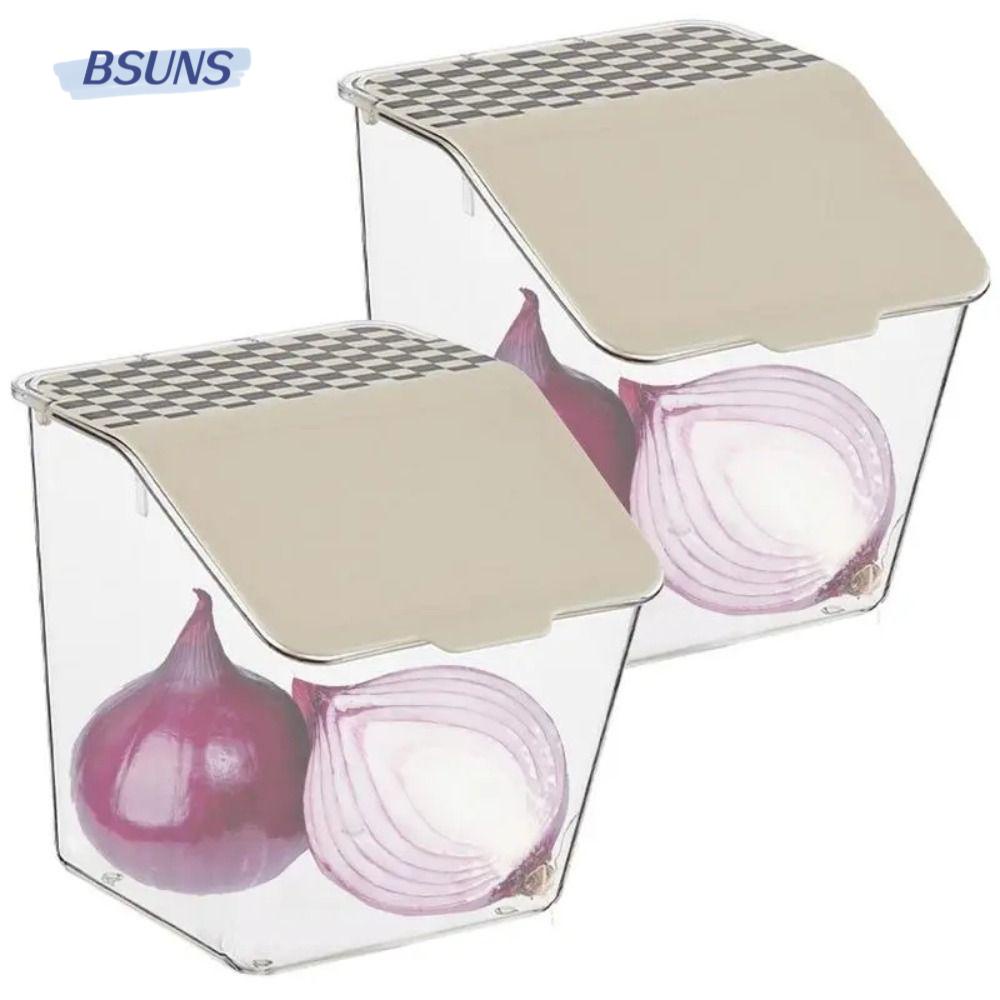 BSUNS Hộp Đựng Tỏi / Gừng / Rau Củ Quả Bằng Nhựa Gắn Tường Siêu Bền Tiện Dụng Cho Nhà Bếp