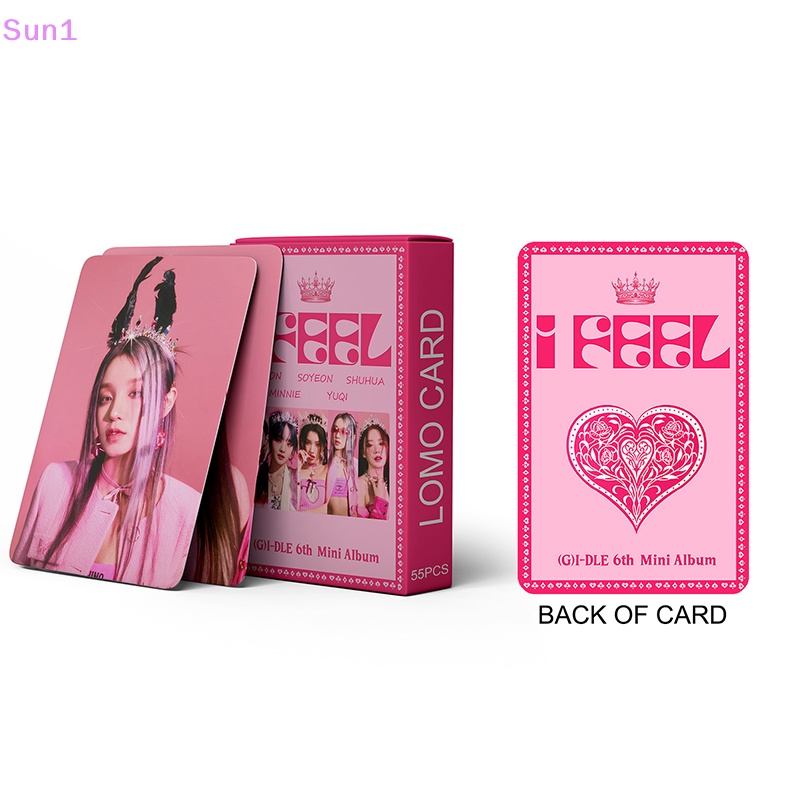 Sun1 &gt; set 55 Tấm Ảnh Lomo I-DLE 6th Mini Album Ảnh Nhóm Nhạc Nữ Kpop
