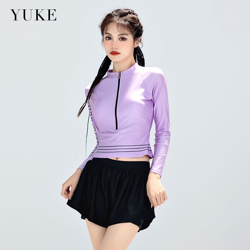 Bộ Đồ Bơi Tay Dài Dáng Ôm Thời Trang Mùa Xuân 2023 Mới Mẻ Cho Nữ