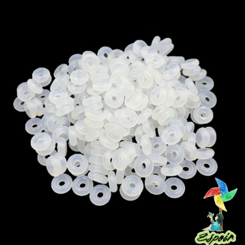 ESPO Miếng Đệm Silicone Trong Suốt 6 * 2 * 2mm Cho Vòng Đeo Tay