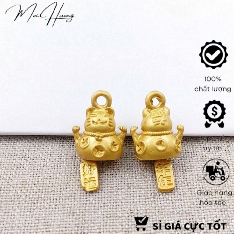 Set 3 Charm mèo Thần Tài - KL122