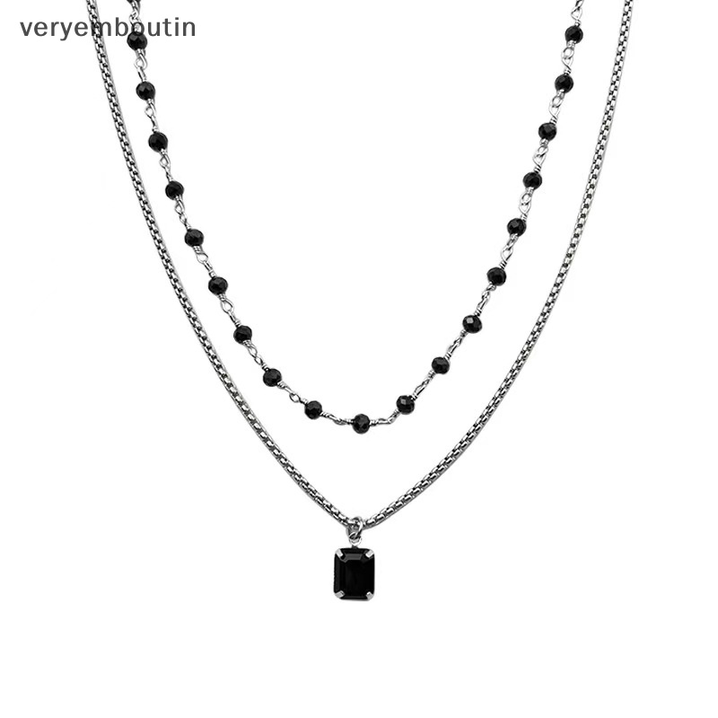 Vòng Cổ Choker Hai Lớp Màu Đen Thời Trang Dành Cho Nữ