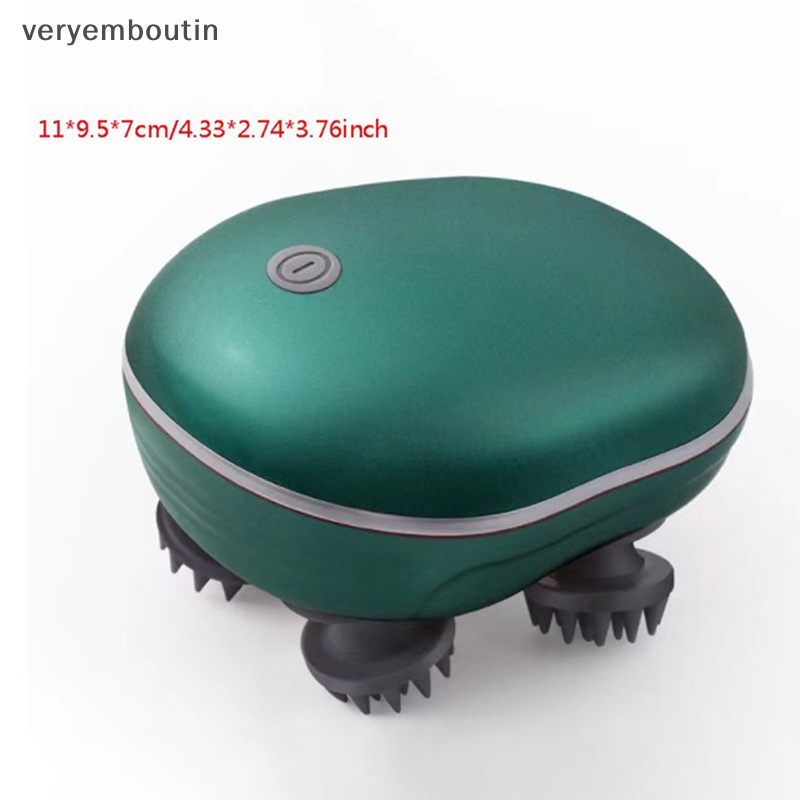 Máy Mát Xa Cổ Vai Và Cơ Thể Bằng Điện Chống Nước Giúp Thư Giãn Da Đầu Hình Mèo