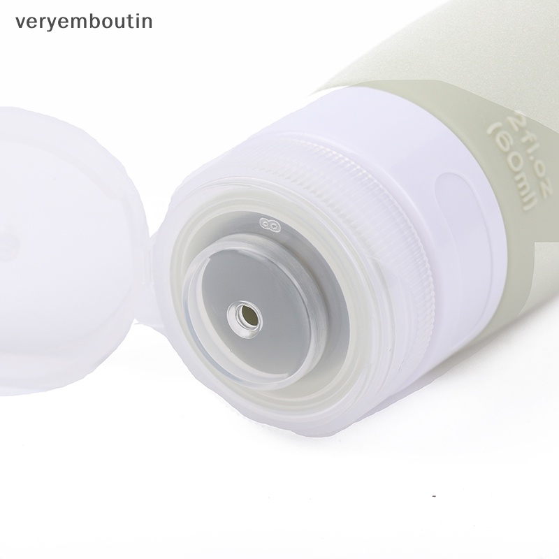 Bộ Chai Silicone Đựng Dầu Gội / Sữa Tắm Hình Nón 60ml Tiện Dụng Khi Đi Du Lịch