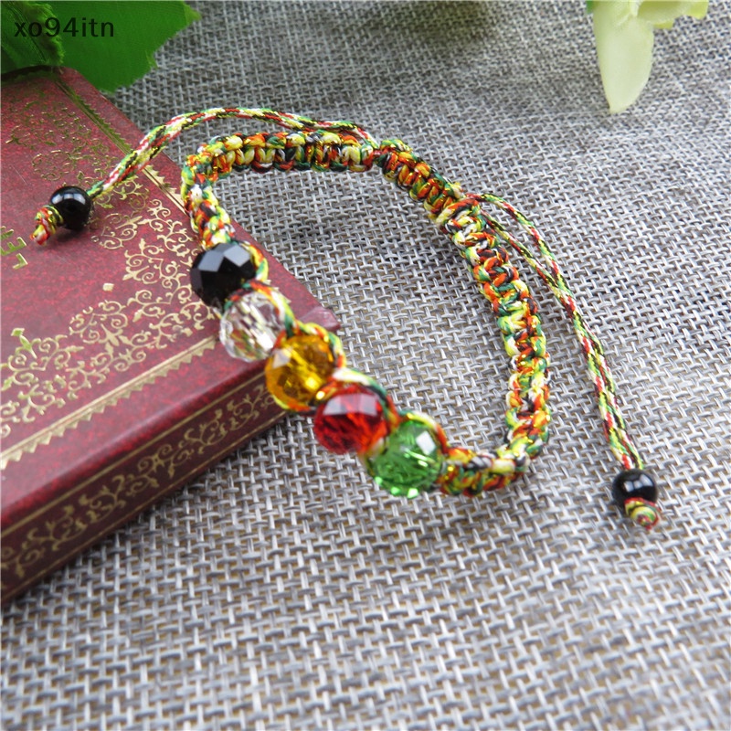 Tn Vòng Tay Bện Thủ Công Năm Nguyên Tố Tự Nhiên Có Thể Điều Chỉnh n