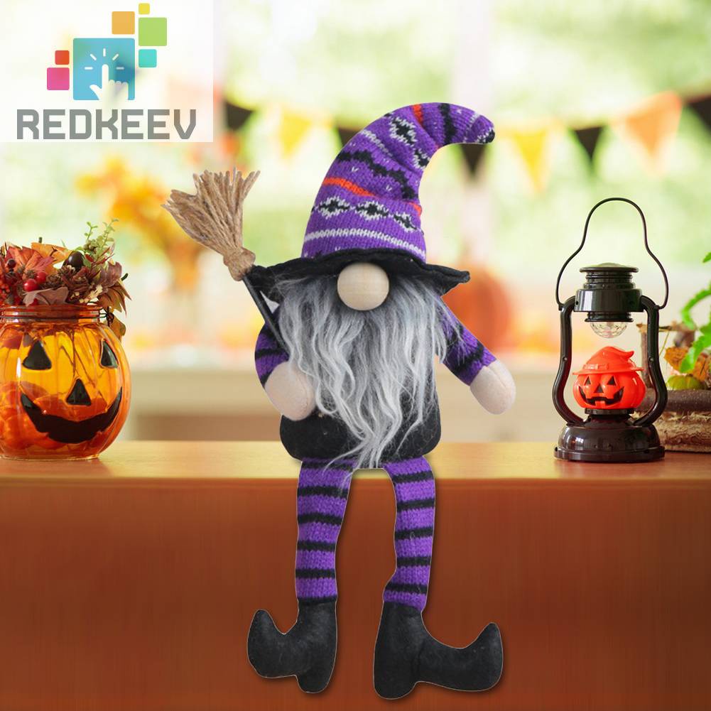 Đệm Cotton Họa Tiết Hoạt Hình Phù Thủy Gnome Dễ Thương Dùng Trang Trí Giáng Sinh