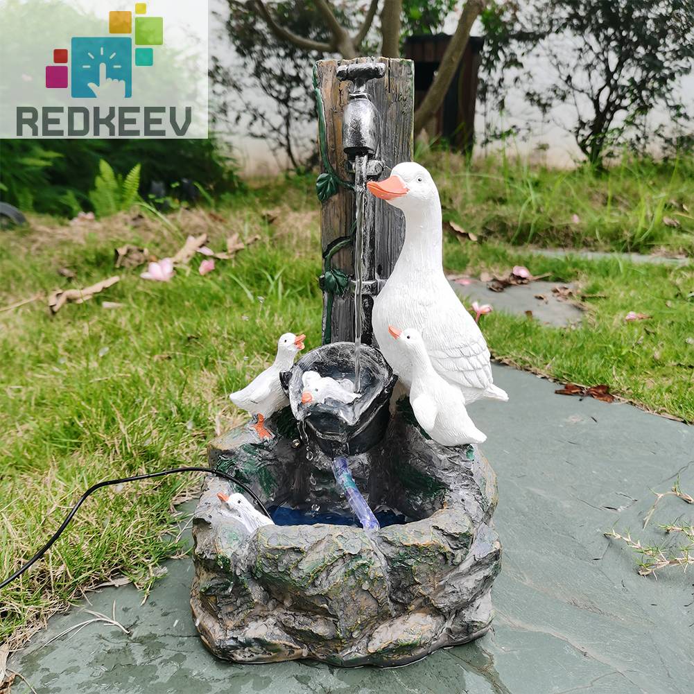 Tượng Hình Động Vật Bằng Nhựa Resin Giao Diện USB Trang Trí Sân Vườn