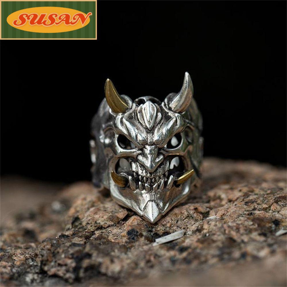 SUSANS Nhẫn HìNh Bộ Xương Phong CáCh Gothic