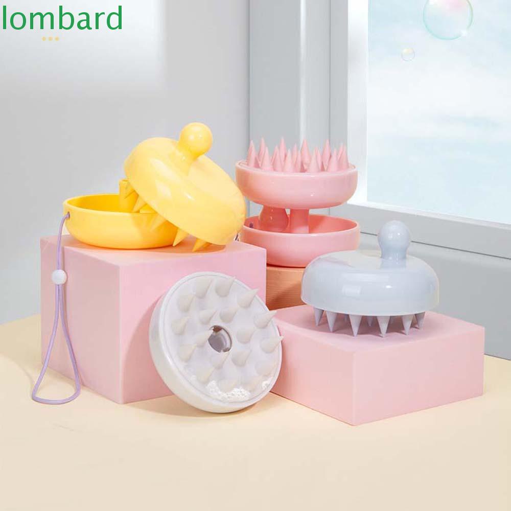 LOMBARD Bàn Chải Gội Đầu Tạo Bọt Bằng TPE Di Động Tẩy Tế Bào Chết Cho Cơ Thể