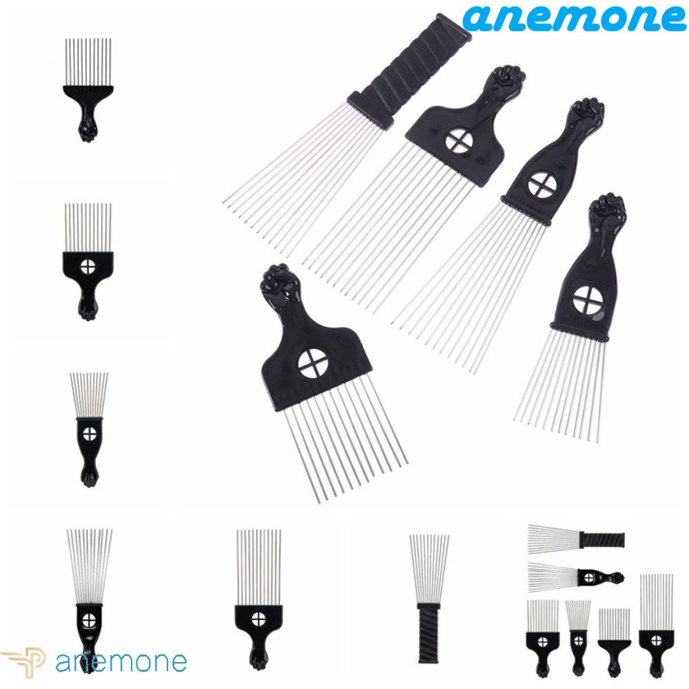 ANEMONE Lược Chải Tóc Tạo Kiểu Bằng Kim Loại Chống Tĩnh Điện Chuyên Dụng Cho Salon