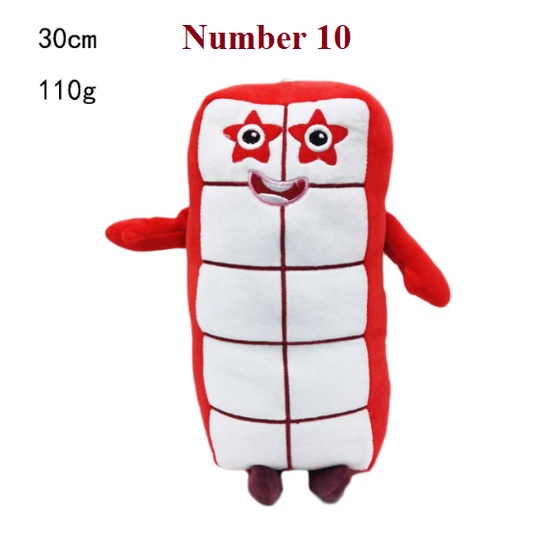 Đồ chơi nhồi bông nhân vật hoạt hình NUMBERBLOCK làm quà tặng giáo dục cho bé