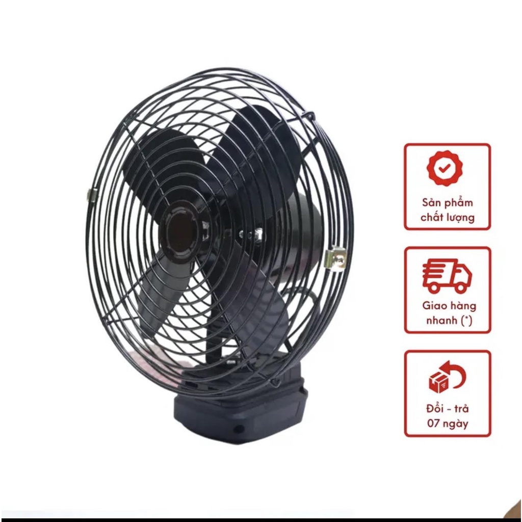 Thân quạt chạy pin 8 inch, sài chung pin