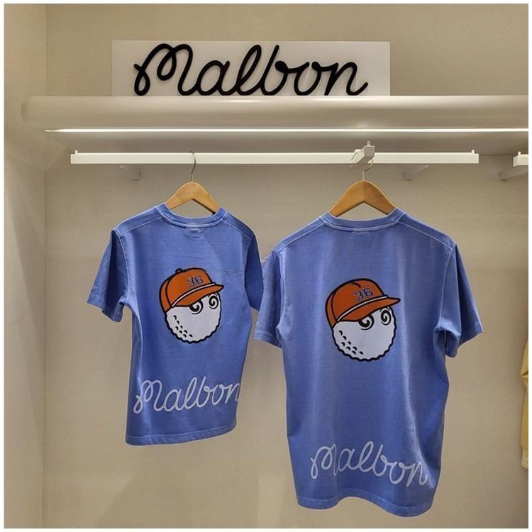 Áo Thun cotton Tay Ngắn In Chữ MALBON Dễ Thương Thời Trang Xuân Hè Cho Nam Và Nữ