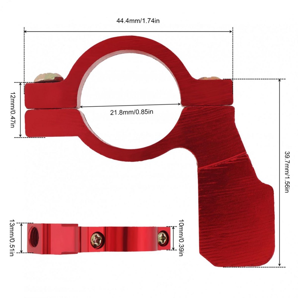Giá Đỡ Gương Chiếu Hậu CNC Bằng Nhôm 22mm Thông Dụng Cho Xe Máy