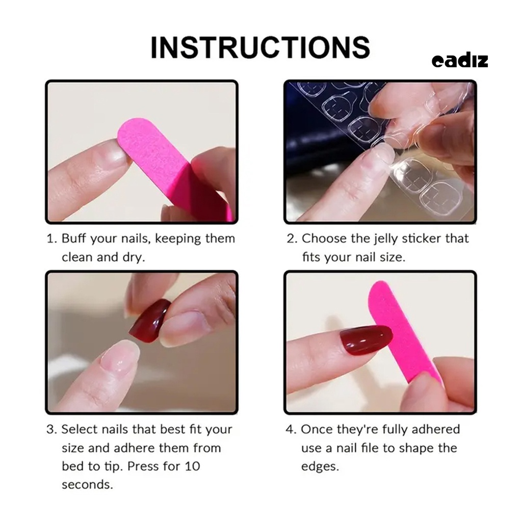 1 Set Móng Tay Giả Màu Trơn Ngăn Vỡ Có Thể Tháo Rời Và Tái Sử Dụng