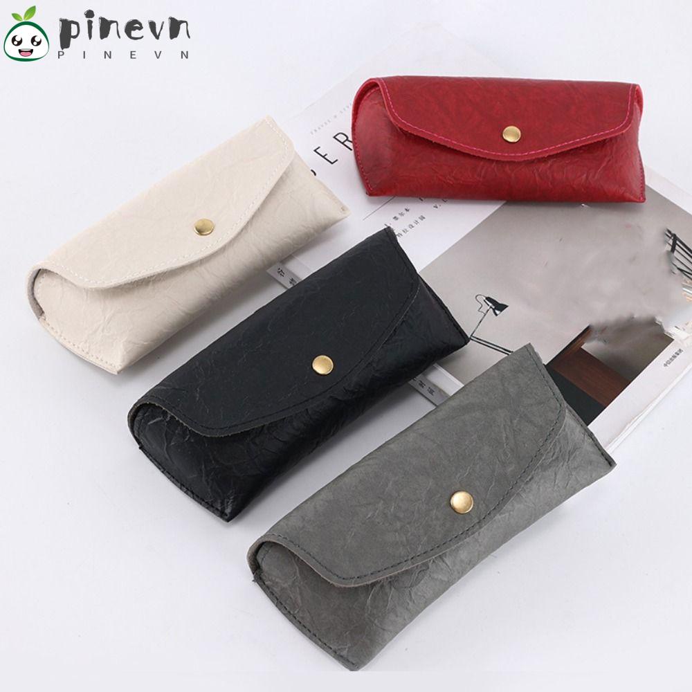 PINEVN Vỏ Da PU Bảo Vệ Mắt Kính Cầm Tay Sức Chứa Lớn