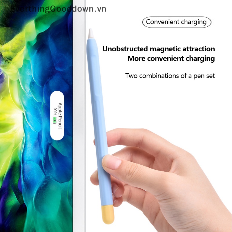 Ốp Bảo Vệ Bút Cảm Ứng Máy Tính Bảng Bằng Silicon Dẻo Chống Thất Lạc Tiện Dụng Cho Apple Pencil 2nd