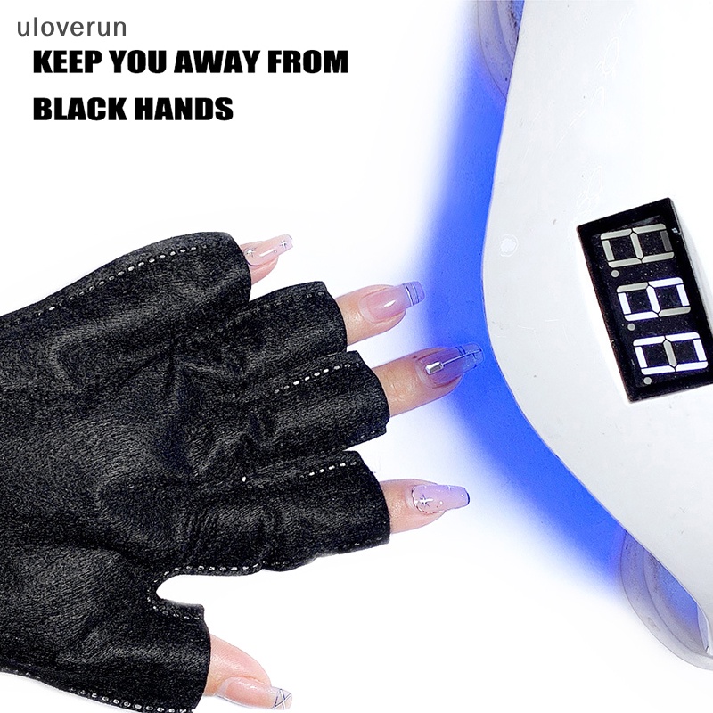 Set 2 Găng Tay Chống Tia UV Bảo Vệ Móng Tiện Dụng