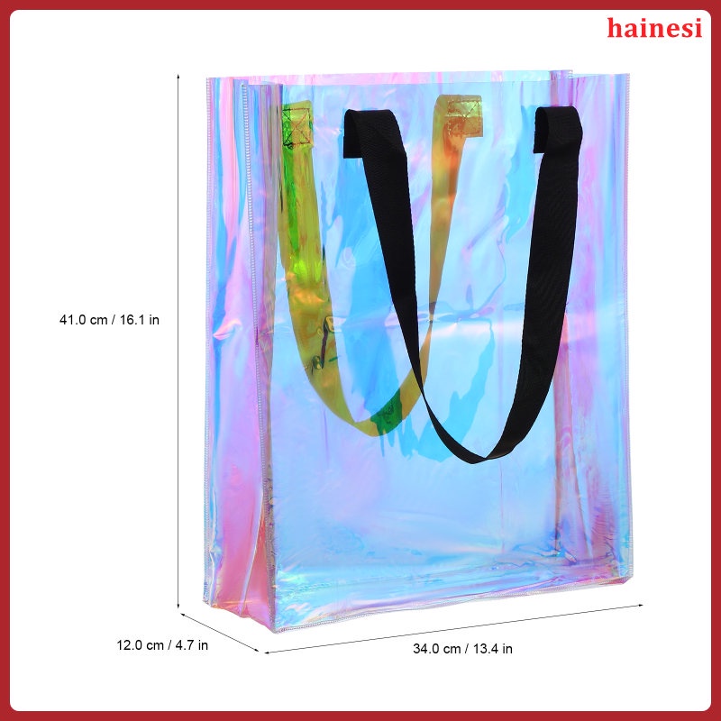 Set 2 Túi Xách Tay Bằng Nhựa Thiết Kế Đơn Giản Dùng Khi Đi Mua Sắm