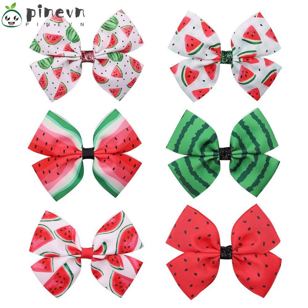 PINEVN Kẹp Tóc Đính Nơ Họa Tiết Trái Cây Thời Trang Mùa Hè Xinh Xắn Cho Nữ