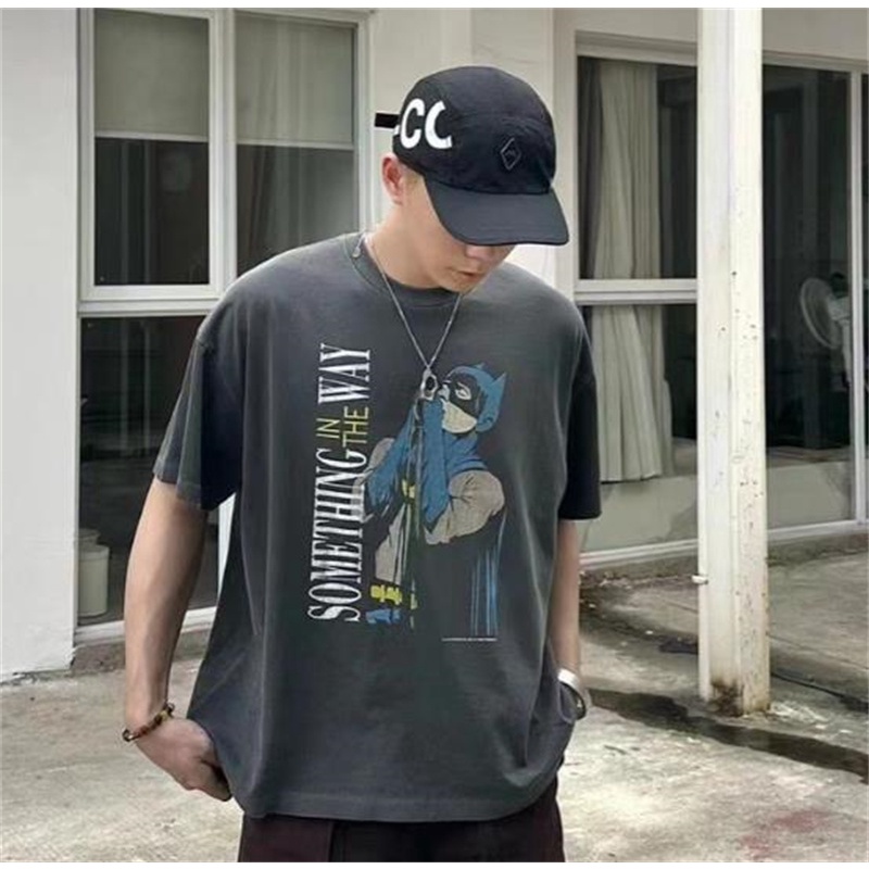 Áo Thun Cotton Ngắn Tay In Hình Batman Ep543Il Plus Size Unisex