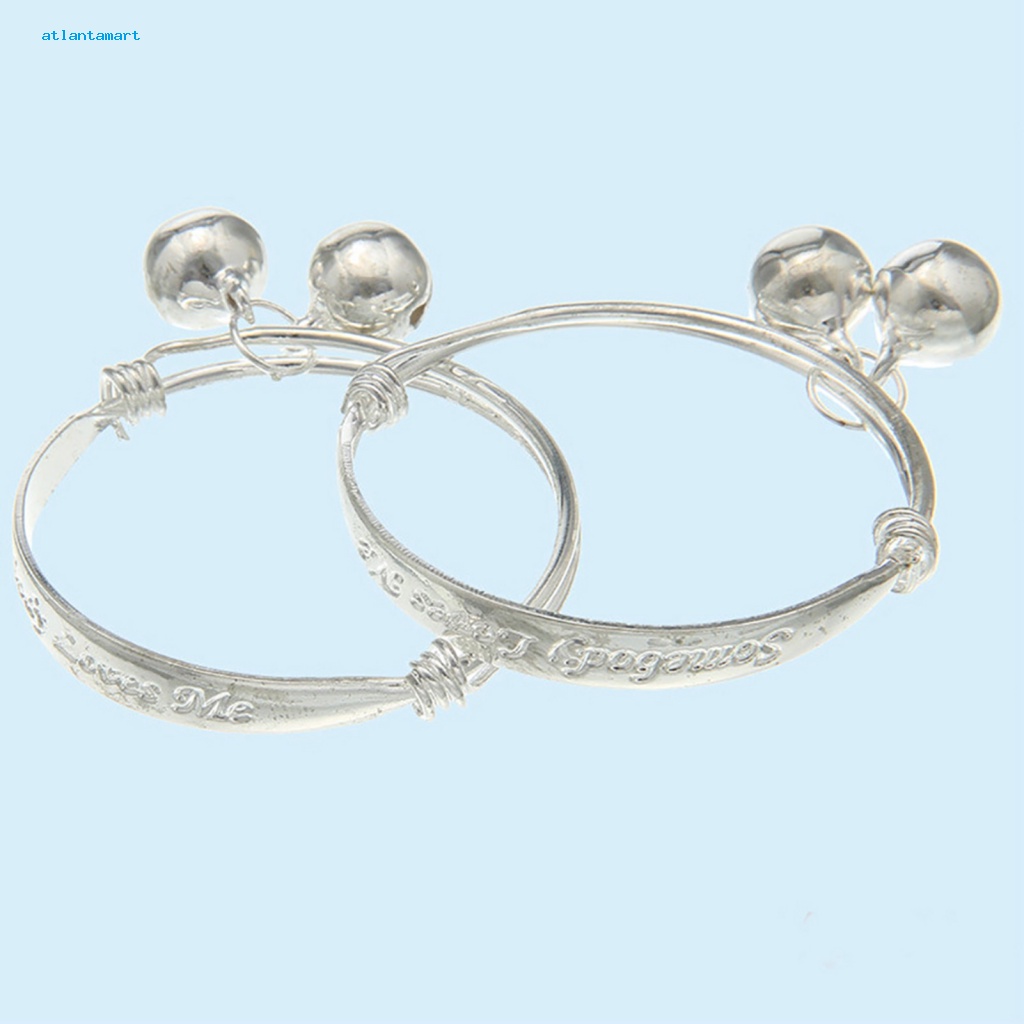 Túi Đựng Đồ Dùng Cao Cấp Tiện Dụng| Set 2 Vòng Tay Mạ Bạc Đính Chuông Dễ Thương Cho Bé