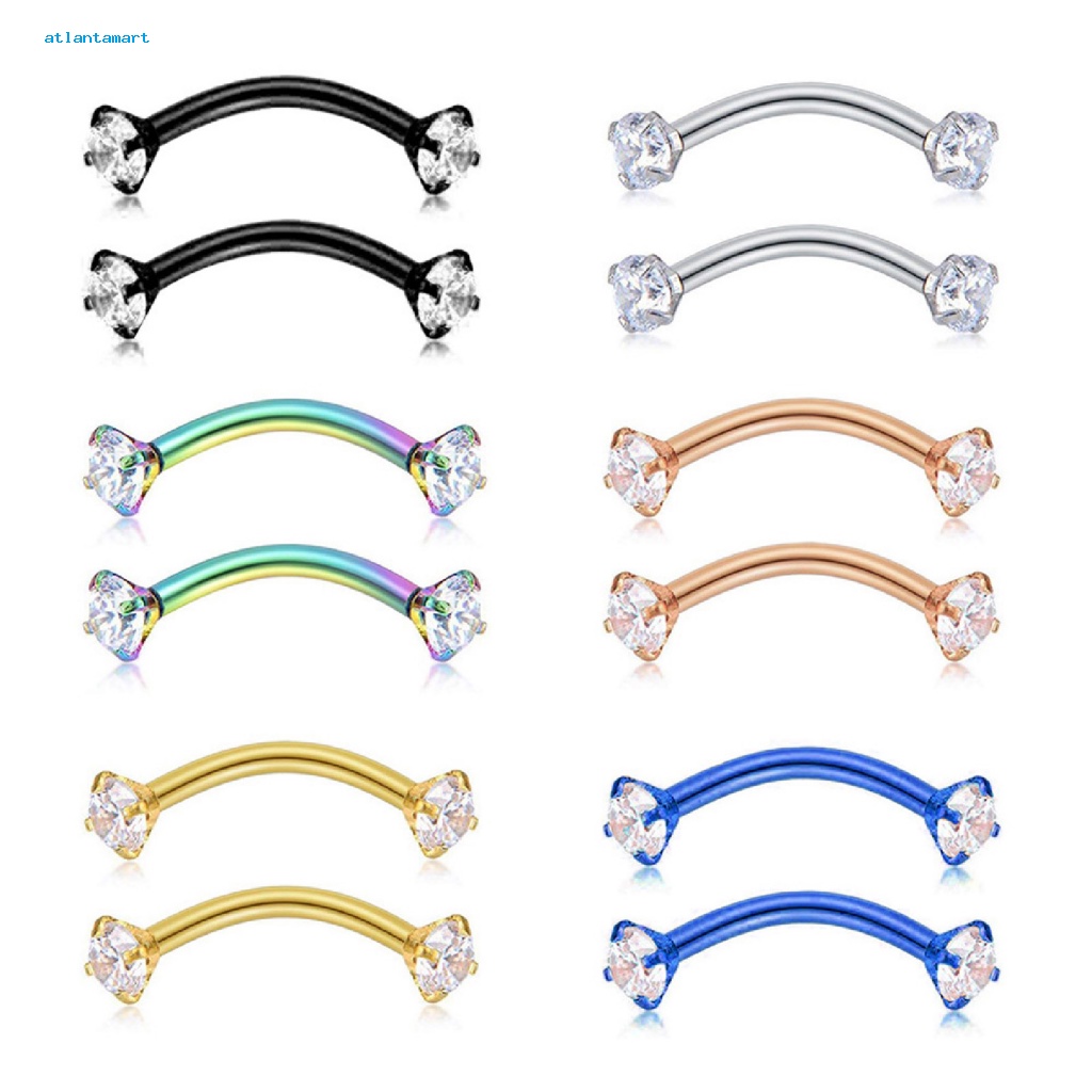 Túi Đựng Đồ Dùng Cao Cấp Tiện Dụng| Khuyên Xỏ Lông Mày Bằng Thép Đính Đá Zircon Chống Mòn Thời Trang Cho Nữ