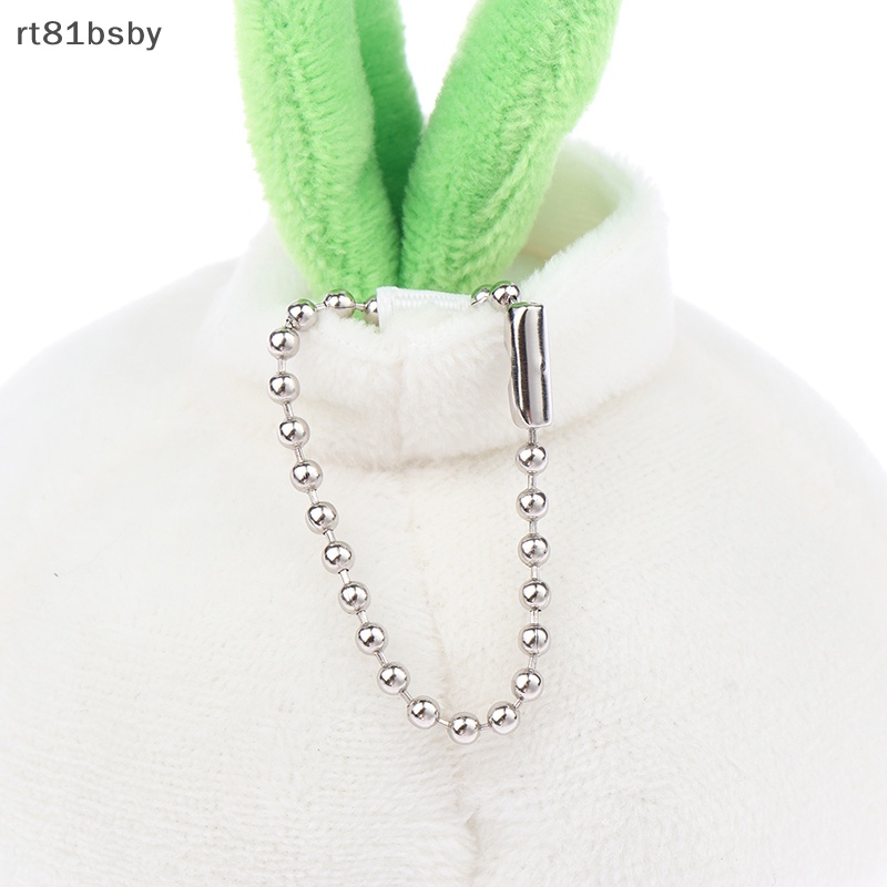 Móc Khóa Hình Hành Tỏi Xanh Lá Nhồi Bông Dễ Thương