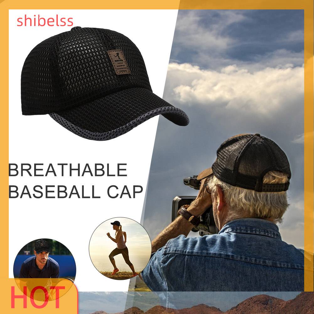 Mũ Lưỡi Trai Phối Lưới Thoáng Khí Thời Trang Mùa Hè Cho Nam Và Nữ