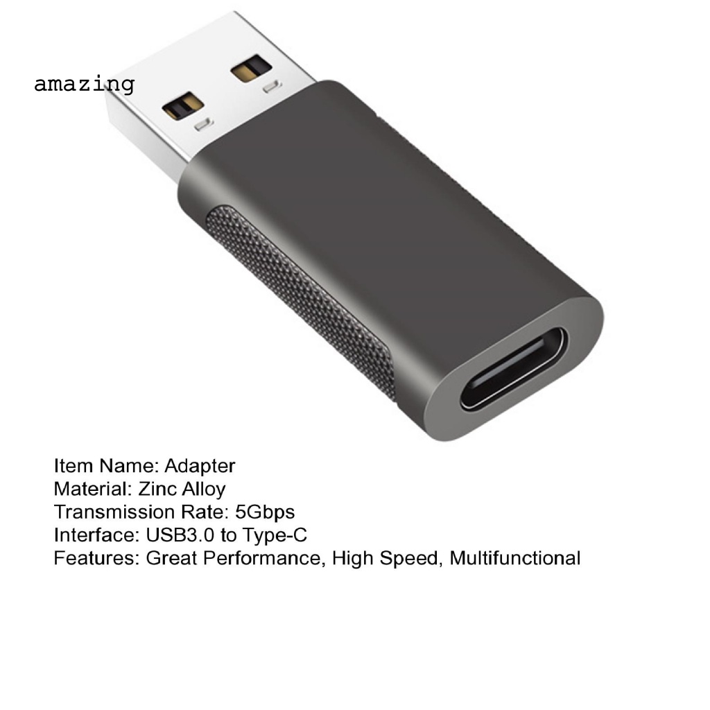 Adapter Chuyển Đổi USB 30 Sang Type-C Tiện Dụng Cho Văn Phòng