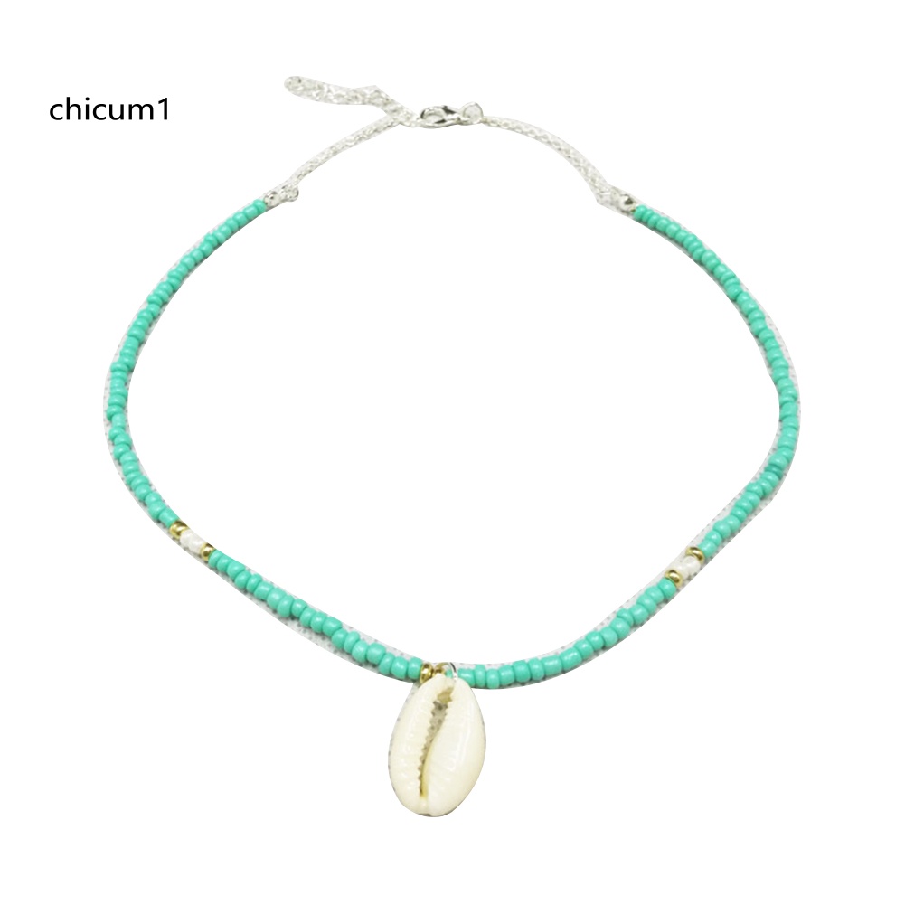 Vòng cổ Hợp Kim Mặt Hình Vỏ Sò Phong Cách Bohemian