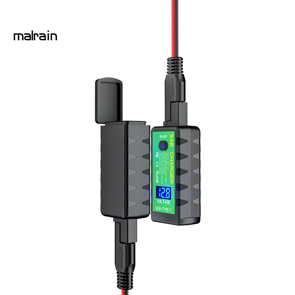 Công Tắc Bật / Tắt Sạc Nhanh Chuyển Đổi Từ M2 31A / 48A SAE Sang USB Type-C