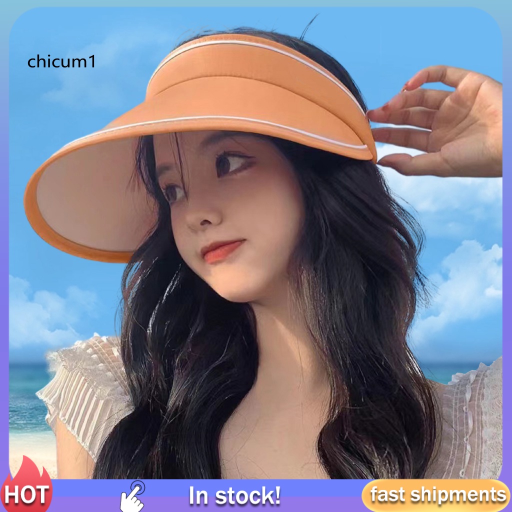 Mũ Lưỡi Trai Nửa Đầu Chống Nắng Màu Trơn Thời Trang Mùa Hè