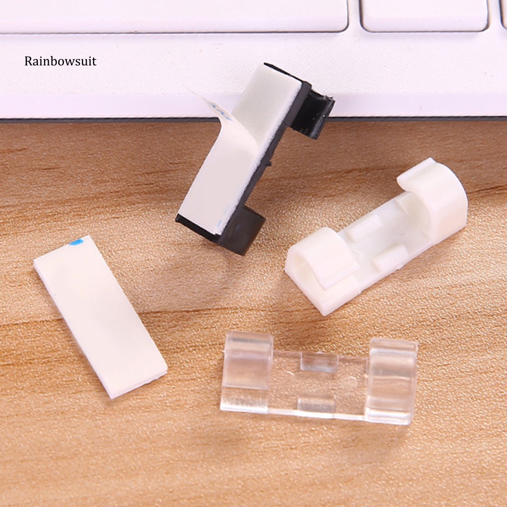 Bộ 20 Giá Đỡ Cố Định Dây Cáp Sạc Tự Dính Tiện Dụng