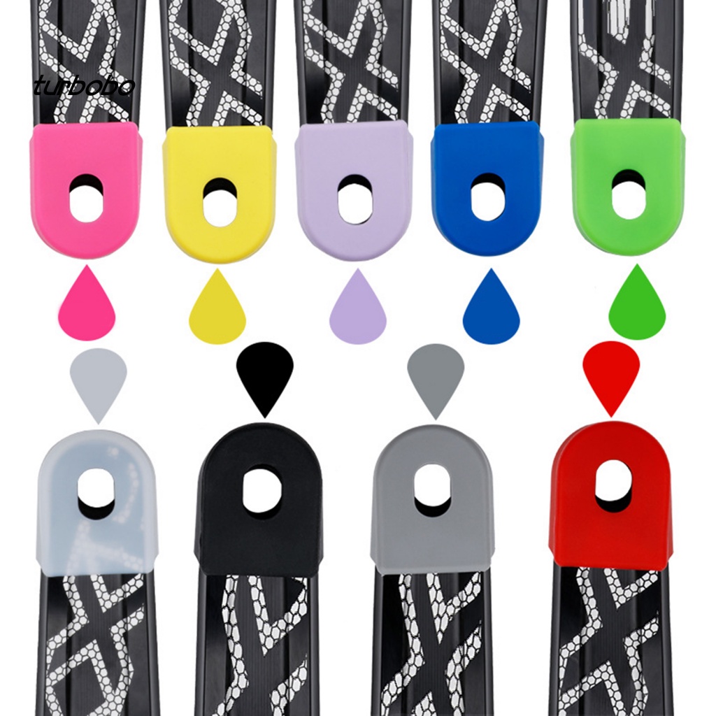 1 Cặp Vỏ Bọc Trục Khuỷu Bằng Silicon Mềm Linh Hoạt Chống Rách Độ Bền Cao Cho Xe Đạp