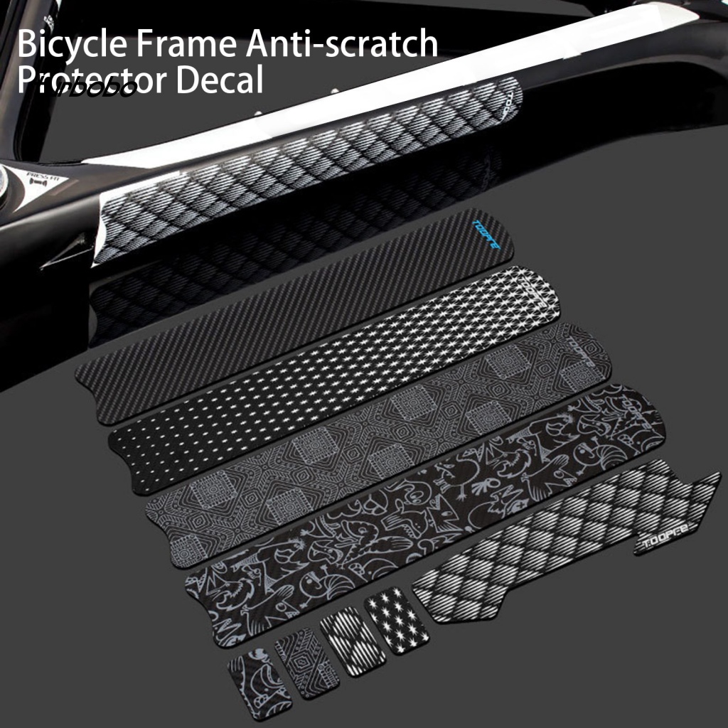 1 Bộ Đề Can Giả Da Dán Khung Xe Đạp Chống Nước / Trầy Xước