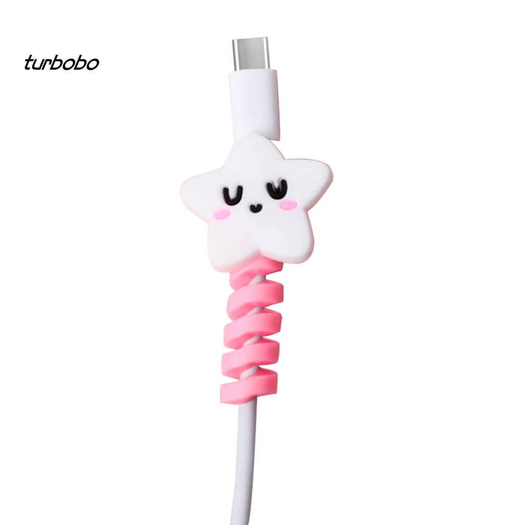 Phụ Kiện Quấn Dây Cáp Bằng Silicon Bóng Dễ Thương