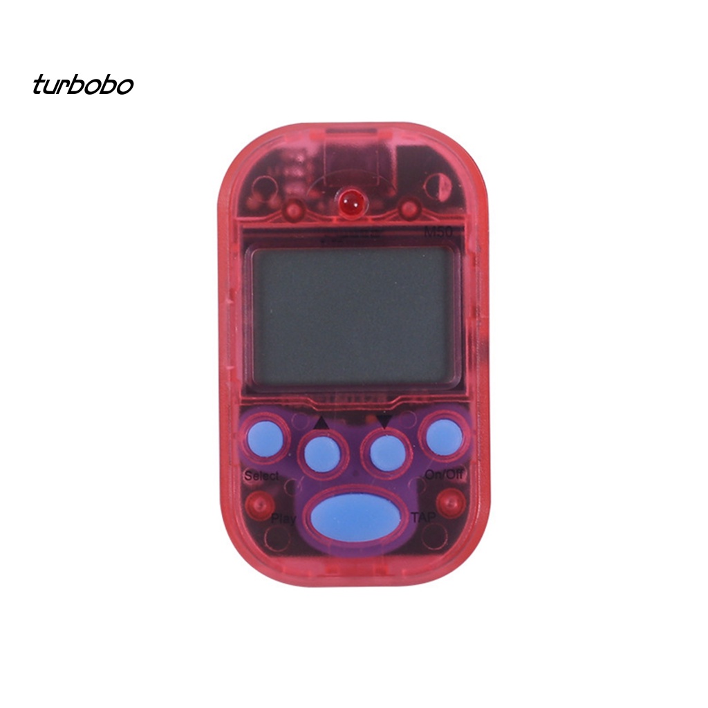 Turbobo Metronome Kẹp Bằng Nhựa Có Màn Hình LCD Kỹ Thuật Số Cho Đàn Guitar Điện Chuyên Nghiệp