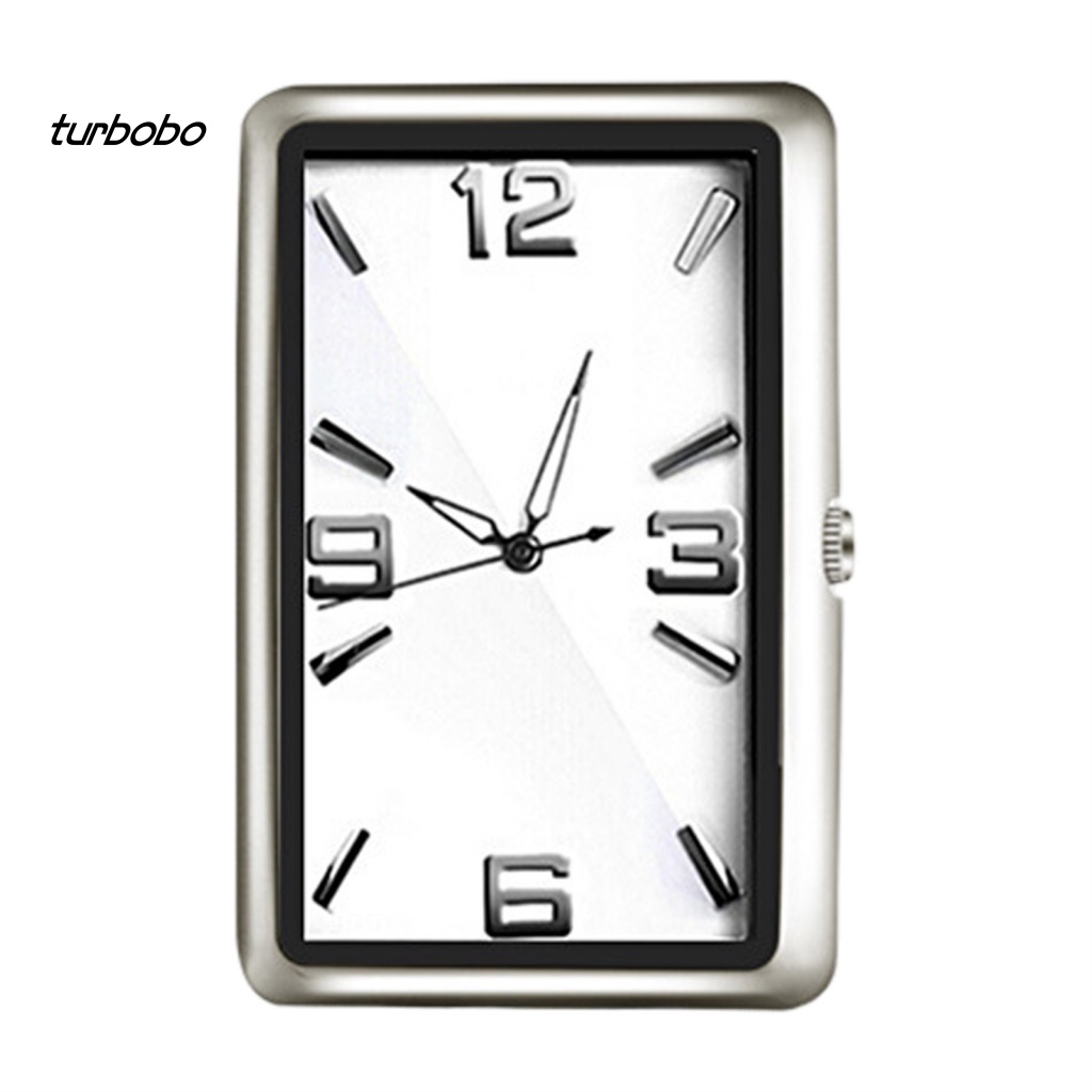 Turbobo Đồng Hồ Kỹ Thuật Số Mini Dạ Quang Hình Chữ Nhật / Nhiệt Độ Cao / Thấp Dùng Trang Trí Bảng Điều Khiển Xe Hơi Automo